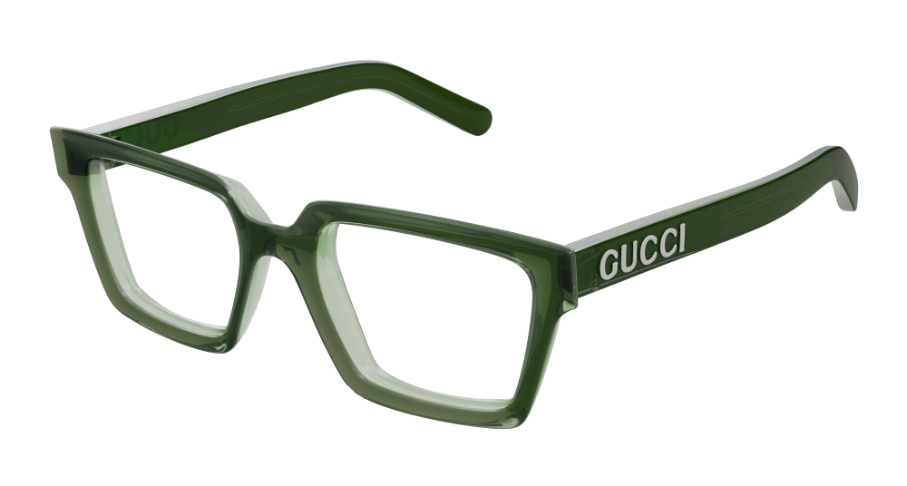 Multi-brand GG1725O-004 Mens RECTANGULAR / SQUARED Optical Frame - Green