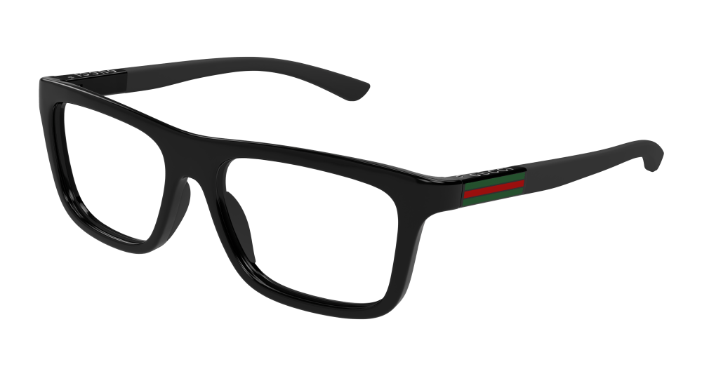 Gucci GG1737O-001 Mens RECTANGULAR / SQUARED Optical Frame - Black