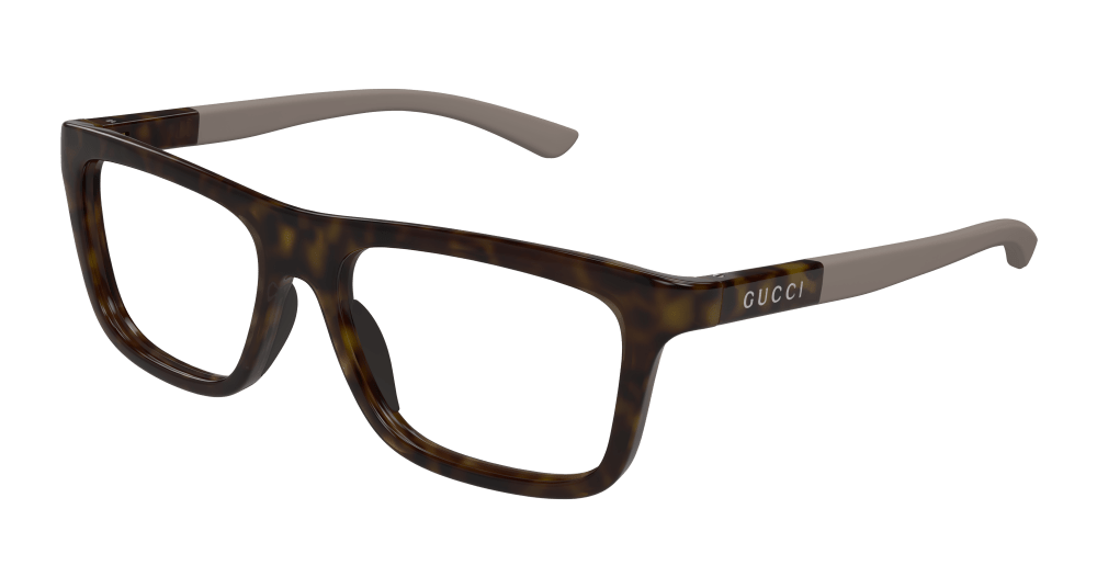 Multi-brand GG1737O-002 Mens RECTANGULAR / SQUARED Optical Frame - Havana