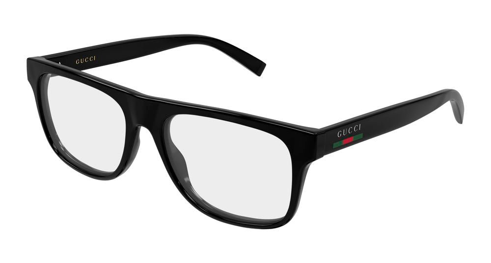Gucci GG1117ON-001 Mens RECTANGULAR / SQUARED Optical Frame - Black
