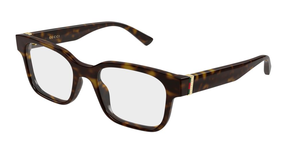 Gucci GG2087O-006 Mens RECTANGULAR / SQUARED Optical Frame - Havana