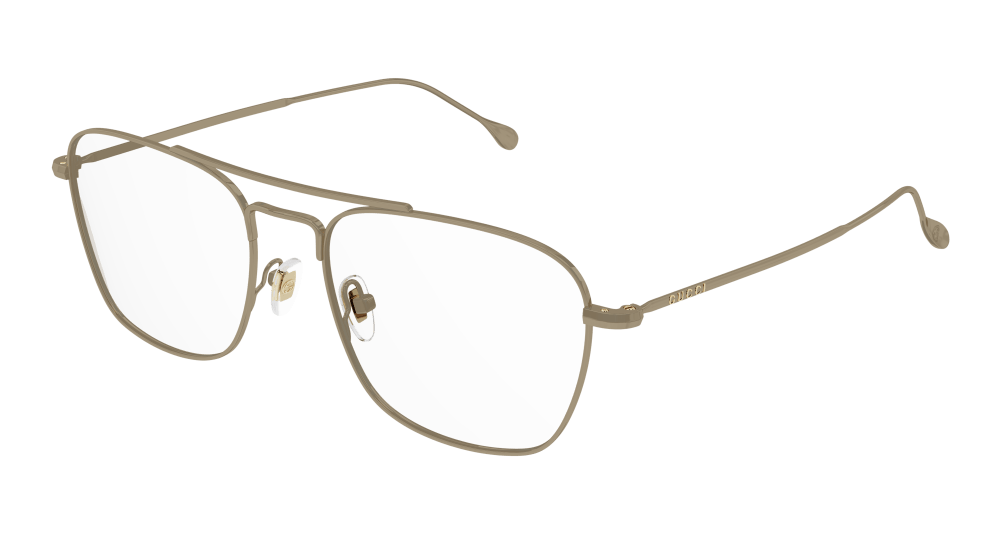 Multi-brand GG1183O-003 Mens RECTANGULAR / SQUARED Optical Frame - Beige