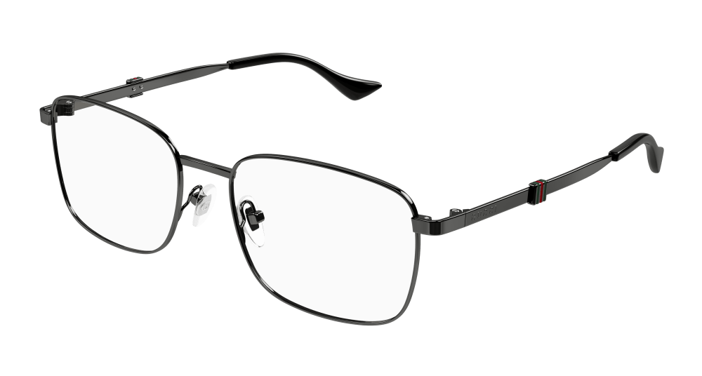 Multi-brand GG1442O-001 Mens RECTANGULAR / SQUARED Optical Frame - Ruthenium