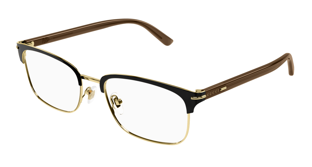 Gucci GG1448O-002 Mens RECTANGULAR / SQUARED Optical Frame - Gold