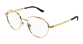 Multi-brand GG1458O-001 Mens ROUND/OVAL/PANTHOS Optical Frame - Gold