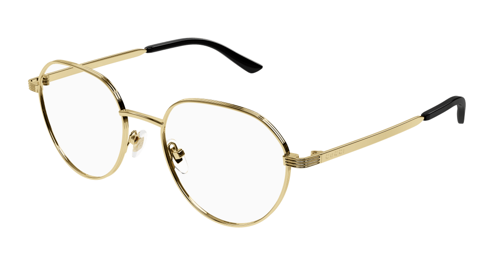 Multi-brand GG1458O-001 Mens ROUND/OVAL/PANTHOS Optical Frame - Gold