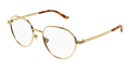 Multi-brand GG1458O-002 Mens ROUND/OVAL/PANTHOS Optical Frame - Gold