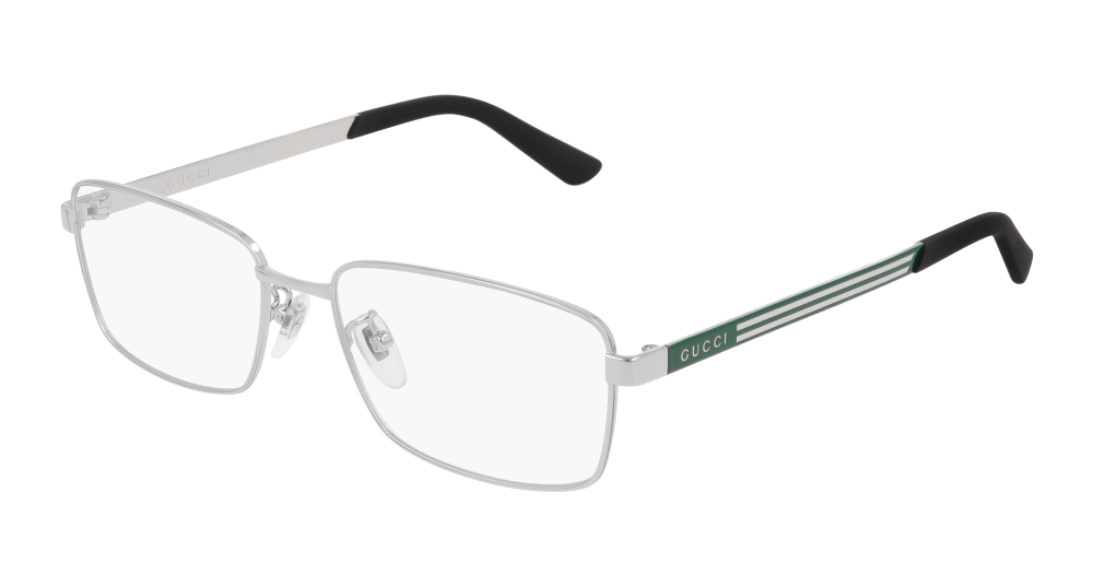 Multi-brand GG0693O-002 Mens RECTANGULAR / SQUARED Optical Frame - Silver