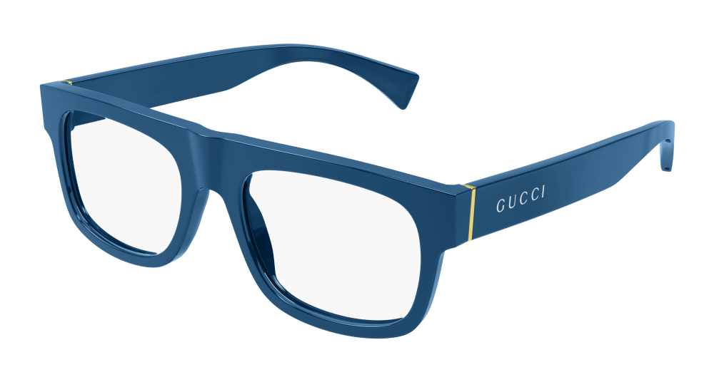 Multi-brand GG1137O-004 Mens RECTANGULAR / SQUARED Optical Frame - Blue