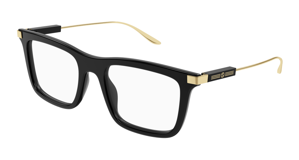 Multi-brand GG1438O-001 Mens RECTANGULAR / SQUARED Optical Frame - Black
