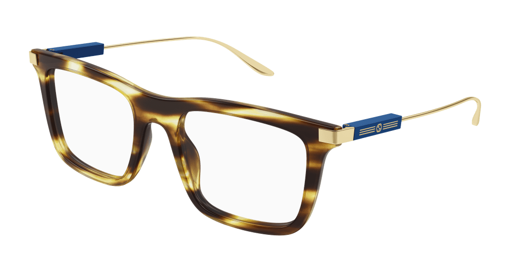 Multi-brand GG1438O-003 Mens RECTANGULAR / SQUARED Optical Frame - Havana