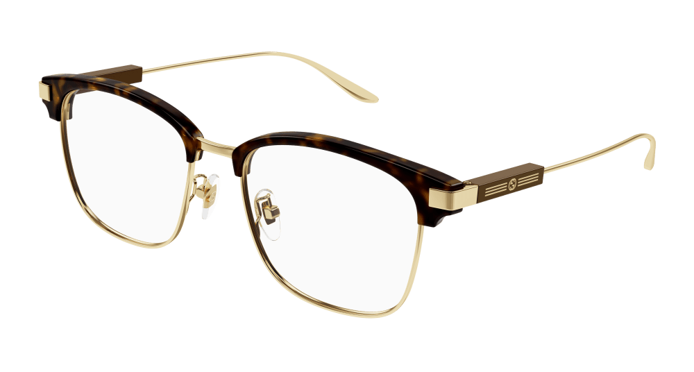 Multi-brand GG1439OK-002 Mens RECTANGULAR / SQUARED Optical Frame - Havana