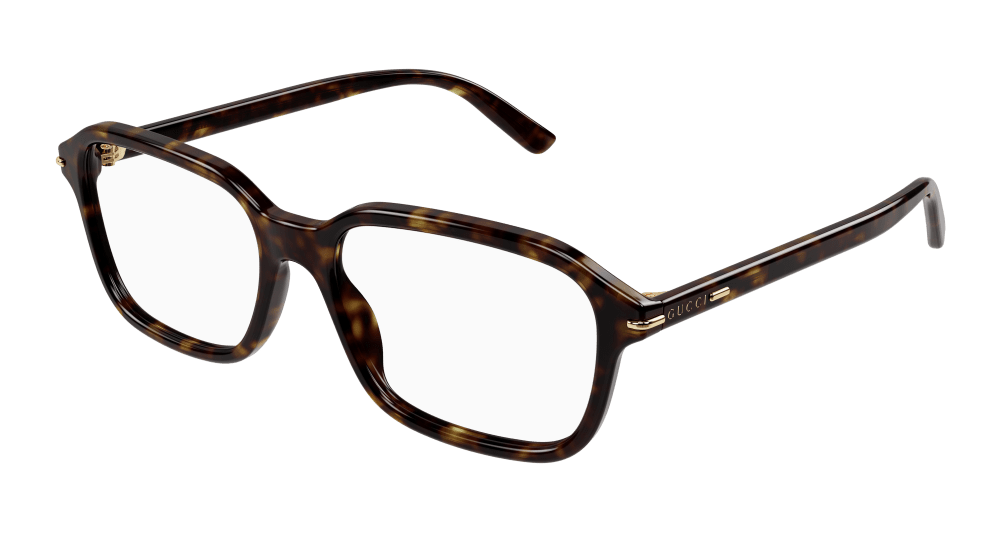 Multi-brand GG1446O-002 Mens RECTANGULAR / SQUARED Optical Frame - Havana