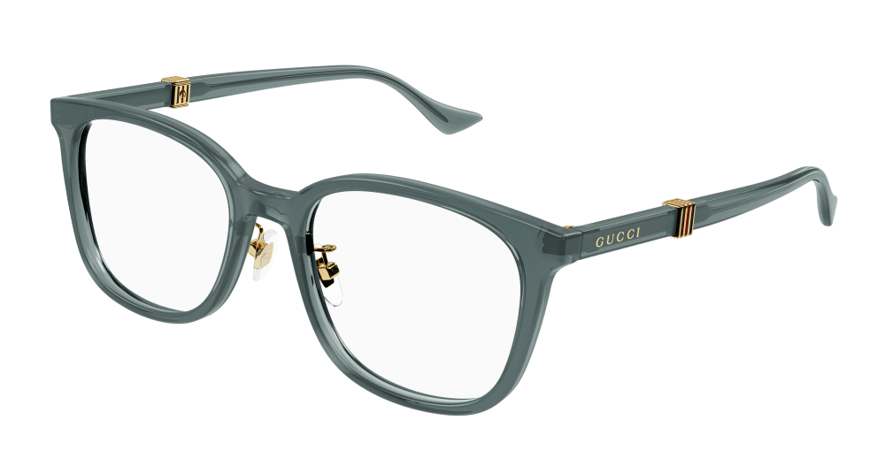 Multi-brand GG1500OK-003 Mens ROUND/OVAL/PANTHOS Optical Frame - Green