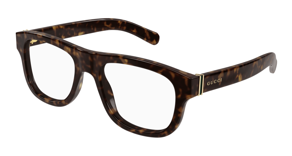 Gucci GG1509O-002 Mens ROUND/OVAL/PANTHOS Optical Frame - Havana