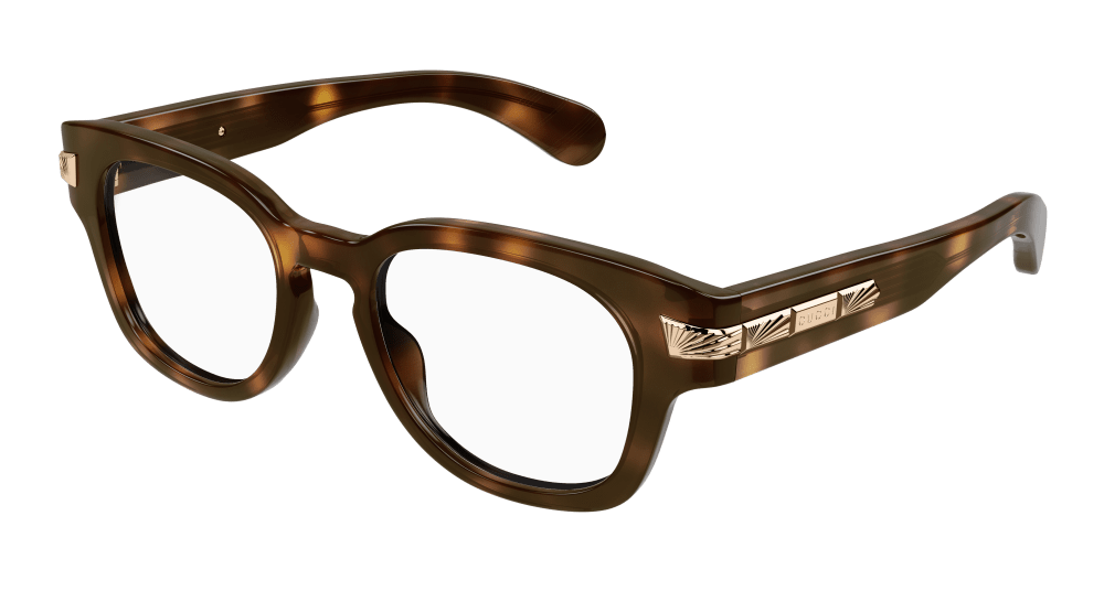 Multi-brand GG1518O-002 Mens ROUND/OVAL/PANTHOS Optical Frame - Havana