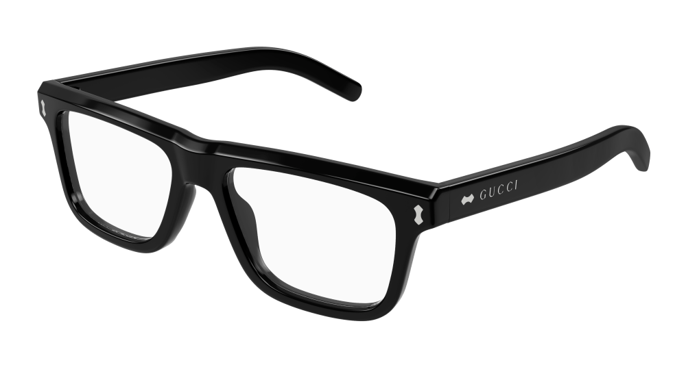 Multi-brand GG1525O-001 Mens RECTANGULAR / SQUARED Optical Frame - Black
