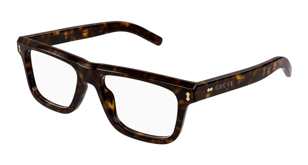 Multi-brand GG1525O-002 Mens RECTANGULAR / SQUARED Optical Frame - Havana