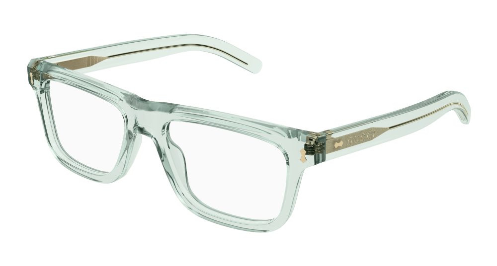 Multi-brand GG1525O-004 Mens RECTANGULAR / SQUARED Optical Frame - Green