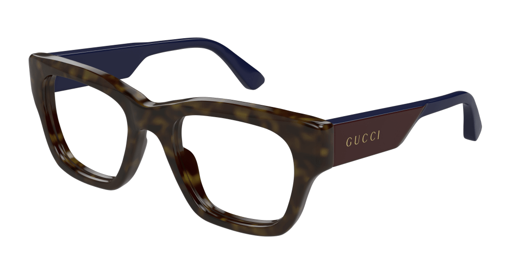 Multi-brand GG1669O-002 Mens RECTANGULAR / SQUARED Optical Frame - Havana