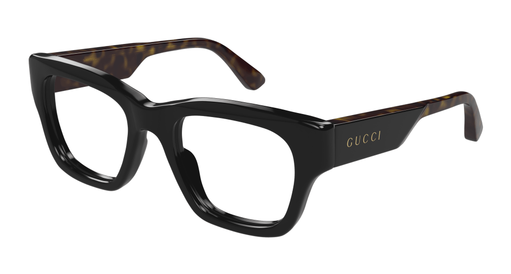 Gucci GG1669O-005 Mens RECTANGULAR / SQUARED Optical Frame - Black