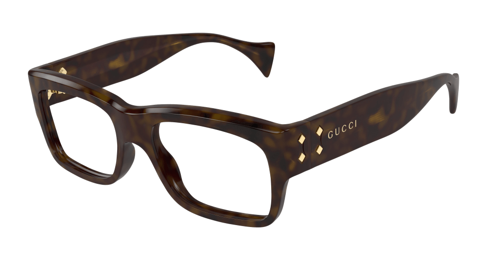 Multi-brand GG1707O-002 Mens RECTANGULAR / SQUARED Optical Frame - Havana