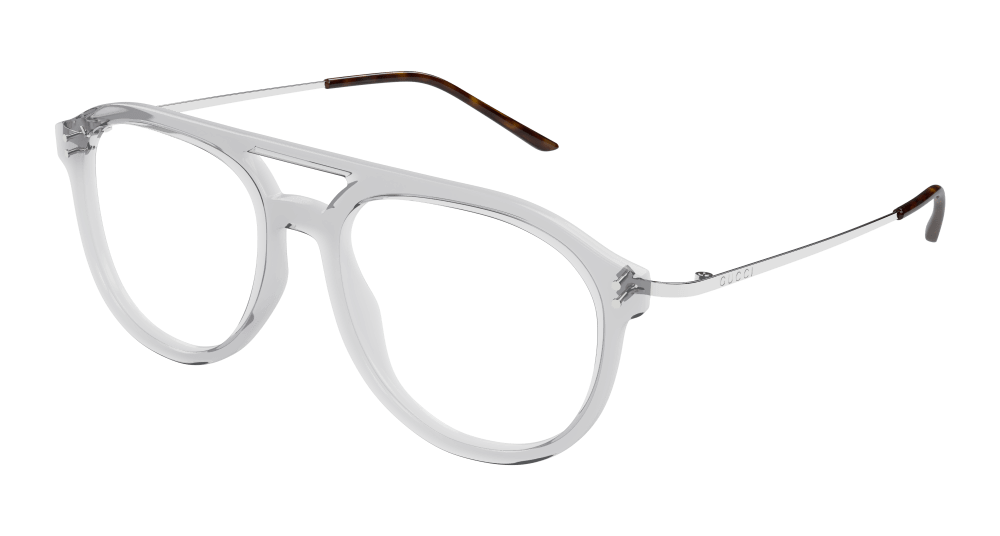 Gucci GG1708O-003 Mens PILOT/NAVIGATOR Optical Frame - Grey