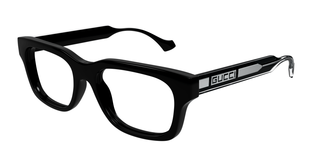 Gucci GG1731O-001 Mens RECTANGULAR / SQUARED Optical Frame - Black