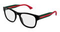 Gucci GG0004ONN-001 Mens RECTANGULAR / SQUARED Optical Frame - Black