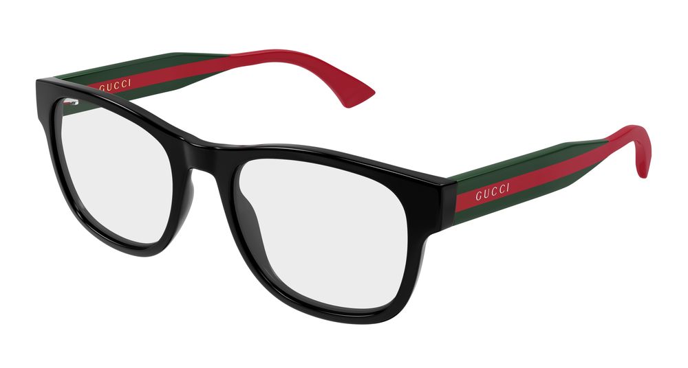 Gucci GG0004ONN-001 Mens RECTANGULAR / SQUARED Optical Frame - Black