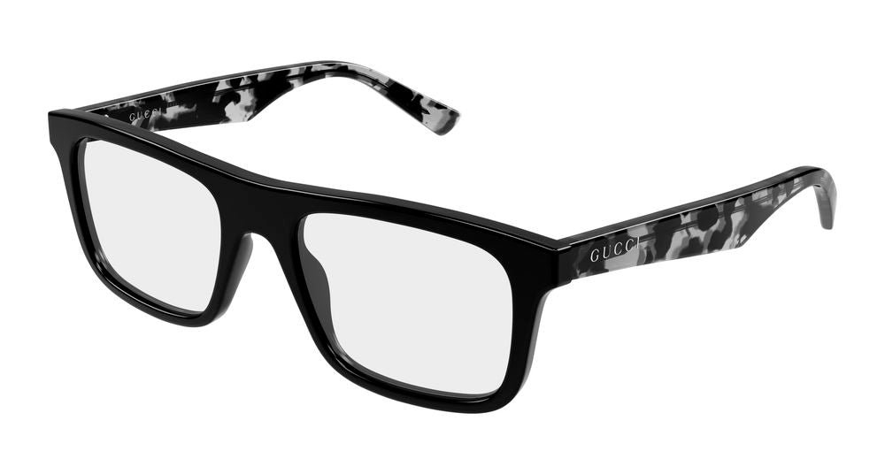 Gucci GG2184O-008 Mens RECTANGULAR / SQUARED Optical Frame - Black