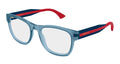 Gucci GG0004ONN-005 Mens RECTANGULAR / SQUARED Optical Frame - Blue
