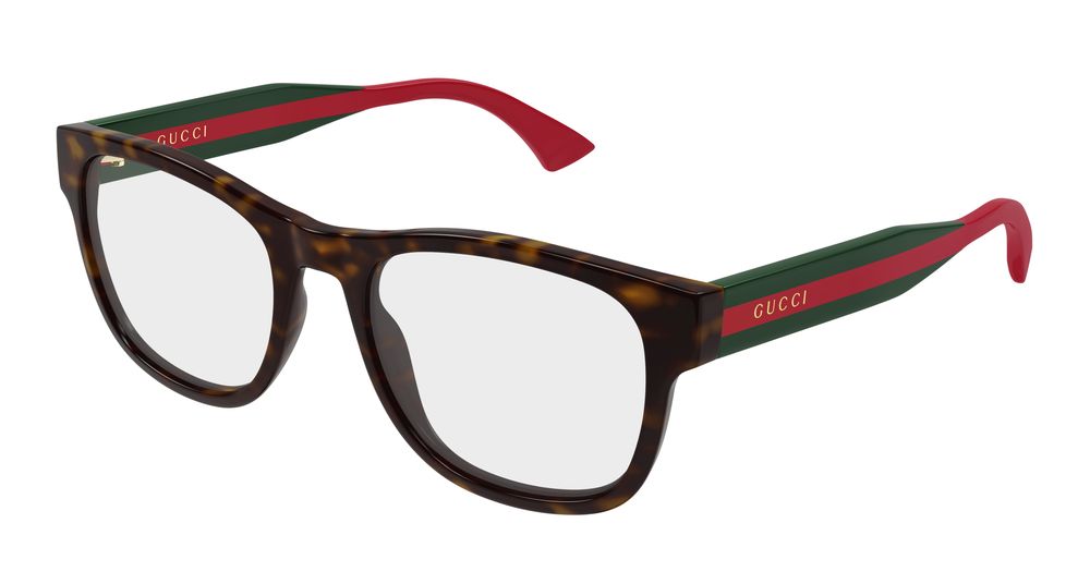 Gucci GG0004ONN-002 Mens RECTANGULAR / SQUARED Optical Frames - Havana