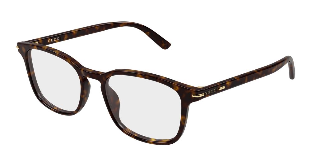 Gucci GG2129O-002 Mens RECTANGULAR / SQUARED Optical Frame - Havana
