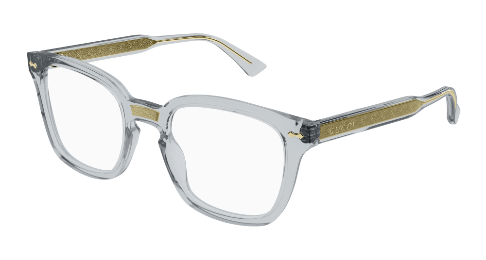 Gucci GG0184O-005 Unisex RECTANGULAR / SQUARED Optical Frame - Grey