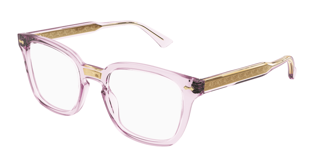 Gucci GG0184O-013 RECTANGULAR / SQUARED Optical Frame - Pink