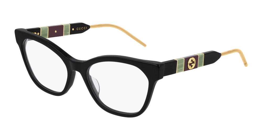 Multi-brand GG0600O-004 Womens CAT EYE Optical Frame - Black
