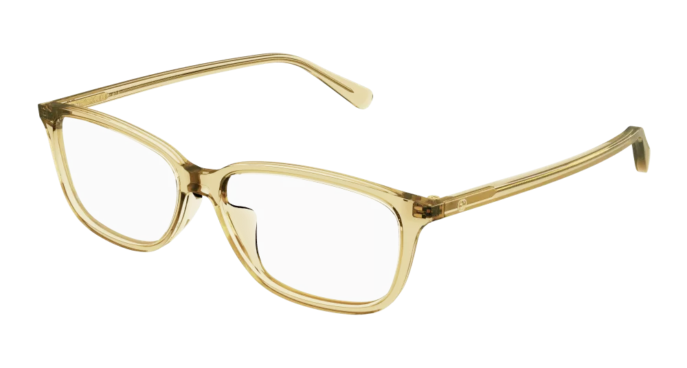 Gucci GG0757OA-004 Womens RECTANGULAR / SQUARED Optical Frames - Brown