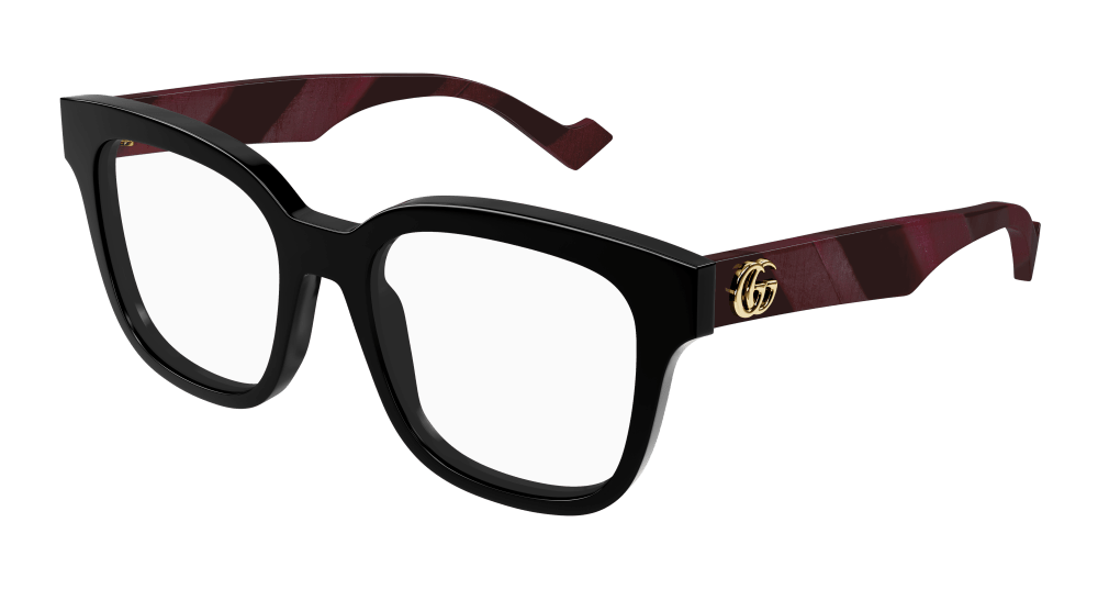 Gucci GG0958O-008 Womens RECTANGULAR / SQUARED Optical Frame - Black