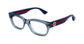 Gucci GG0278O-017 Womens RECTANGULAR / SQUARED Optical Frames - Blue
