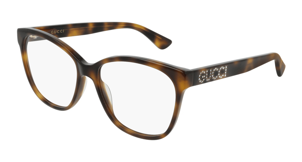 Multi-brand GG0421O-002 Womens CAT EYE Optical Frame - Havana