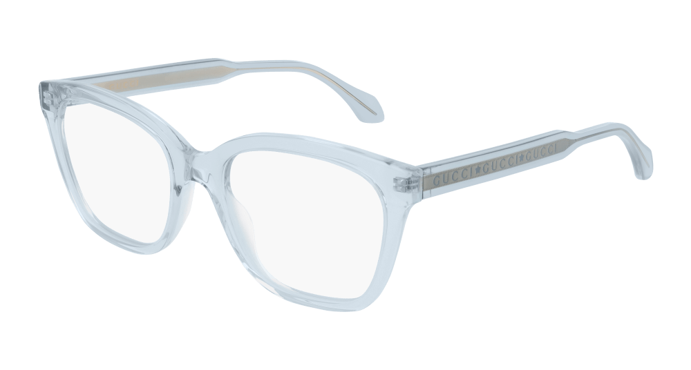 Multi-brand GG0566ON-003 Womens RECTANGULAR / SQUARED Optical Frame - Light Blue