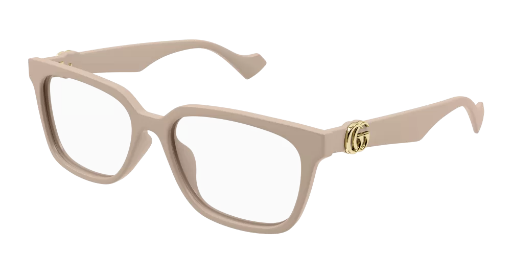 Gucci GG1537OK-003 Womens RECTANGULAR / SQUARED Optical Frames - Nude