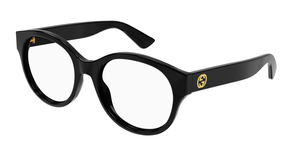 Gucci GG1580O-001 Womens ROUND/OVAL/PANTHOS Optical Frame - Black