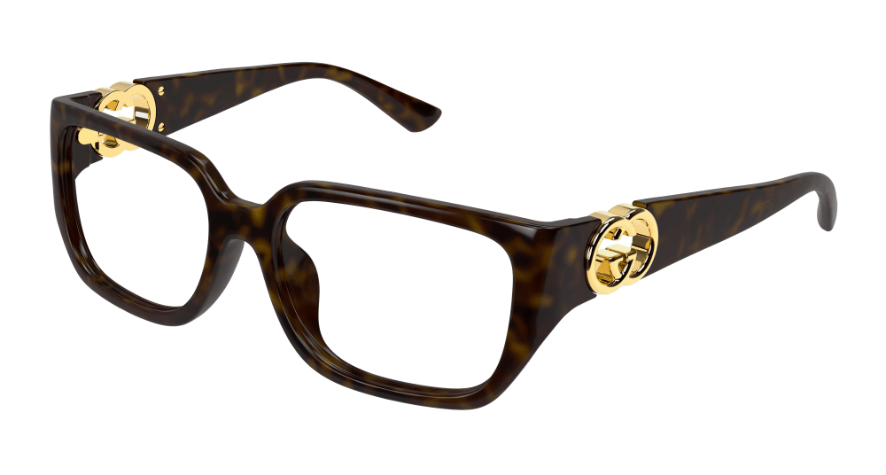 Gucci GG1694OA-002 Womens RECTANGULAR / SQUARED Optical Frame - Havana