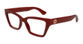 Gucci GG1715O-003 Womens CAT EYE Optical Frame - Burgundy