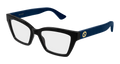 Gucci GG1715O-009 Womens CAT EYE Optical Frame - Black
