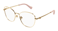 Multi-brand GG1418O-003 Womens CAT EYE Optical Frame - Gold