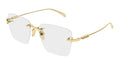 Gucci GG1938O-001 Womens RECTANGULAR / SQUARED Optical Frame - Gold