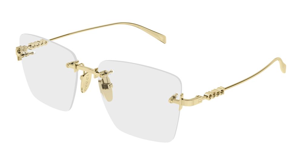 Gucci GG1938O-001 Womens RECTANGULAR / SQUARED Optical Frame - Gold